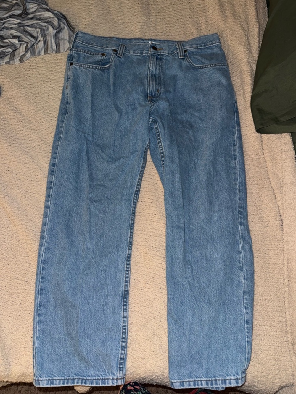 Carhartt Classic Light Wash Denim Jeans Size 36 x 28 - Picture 4 of 6